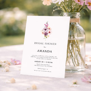 Romantic Fine Art Bridal Shower Invitation