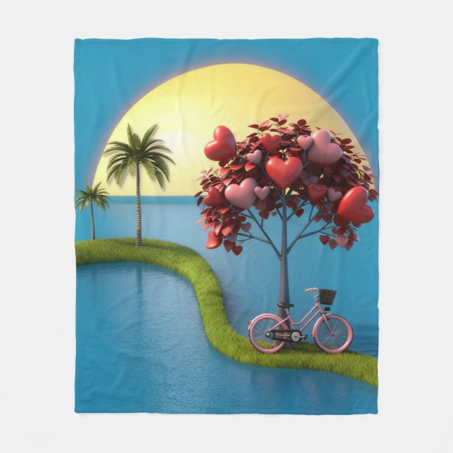 Romantic Fleece Blanket (Front)