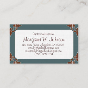 Romantic Fleur de Lis Business Cards
