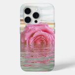Romantic Floatin Pink Rose iPhone 15 Pro Case