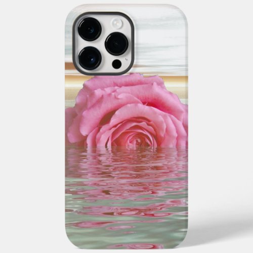 Romantic Floatin Pink Rose Case_Mate iPhone 14 Pro Max Case