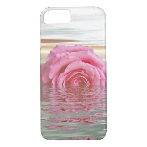 Romantic Floatin Pink Rose iPhone 87 Case