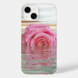 Romantic Floatin Pink Rose Case-Mate iPhone 14 Case