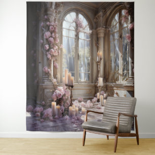 Romantic Floral Arch Hanging Tapestry