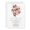 Romantic Floral Bouquet Banner Wedding Invitation