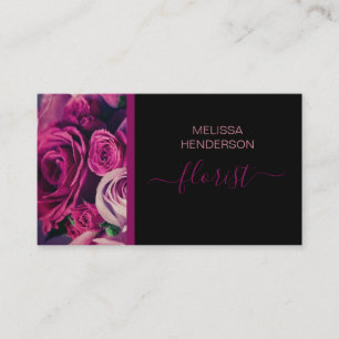 Romantic Floral Bouquet Business Card