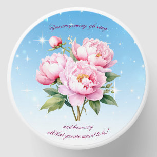 Romantic Floral Candle with Inspirational Quote Mini Candle Favors