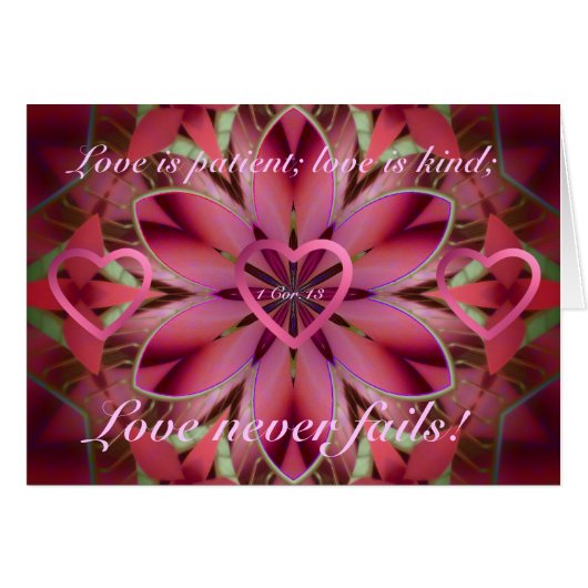 Romantic floral cards (Front Horizontal)