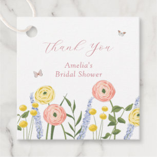 Romantic Floral Elegance Bridal Shower Gift Tags