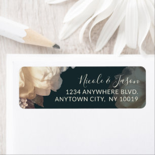 Romantic Floral Elegance Wedding Label