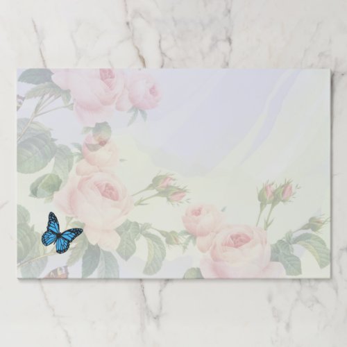 Romantic Floral Ephemera vibrant color pink art Paper Pad