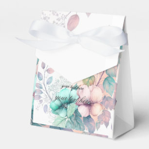 romantic floral favor box