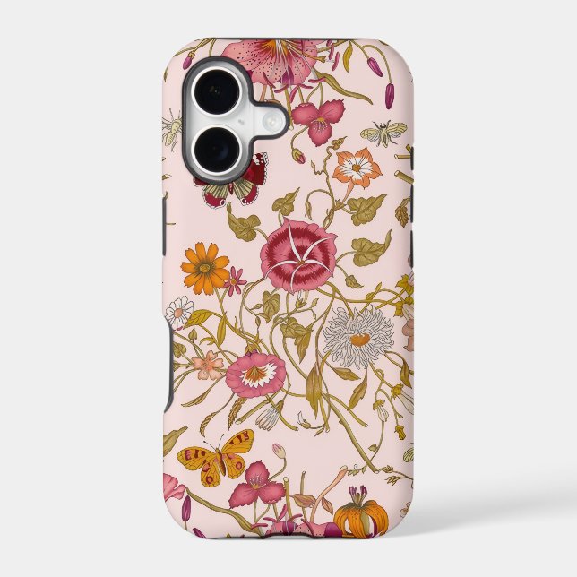 Romantic floral garden iphone case (Back)