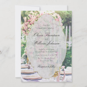 Romantic Floral Garden Wedding Invitation