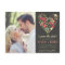 Romantic Floral Heart Photo Save the Date Postcard