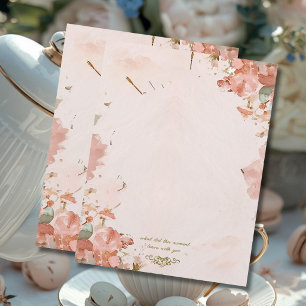 Romantic Floral Letterhead Paper Summer Memory