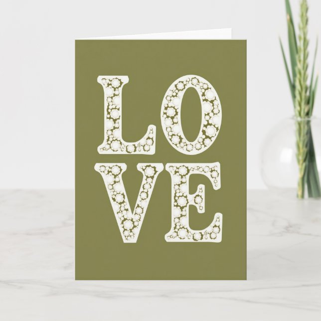 Romantic Floral Love Card (Front)
