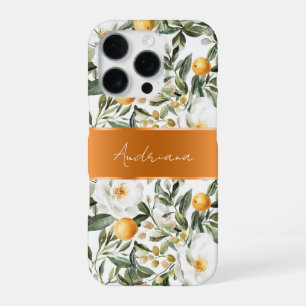 Romantic Floral Oranges Sicily Italian iPhone 16 Pro Case