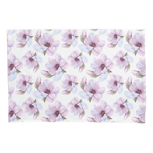 Romantic Floral Pattern Pillow Case (Front-Left)