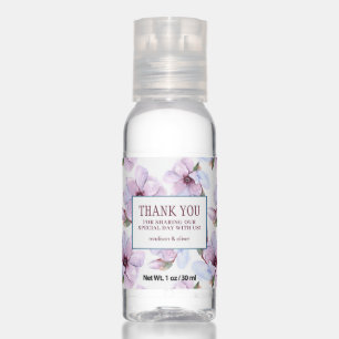 Romantic Floral Pattern - Thank You Hand Sanitizer
