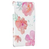 Romantic Floral Pink Watercolor Cool & Elegant for iPad Mini Case (Back Right)