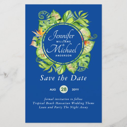 Romantic Floral Save The Date Lots of Color Themes