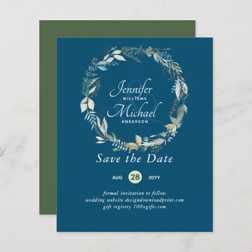Romantic Floral Save The Date Lots of Color Themes