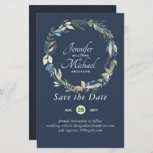 Romantic Floral Save The Date Lots of Color Themes