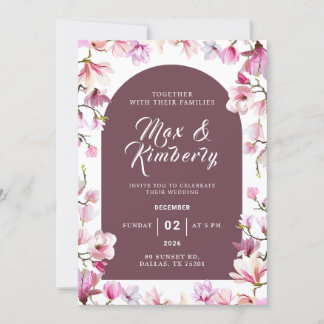 Romantic Floral Wedding Invitation