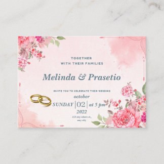 Romantic Floral Wedding Invitation