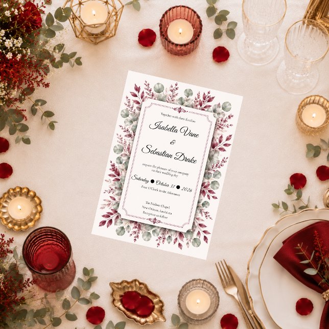 Romantic Floral Wedding Suite Wedding Invitation (Creator Uploaded)