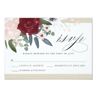 Romantic Florals RSVP Card