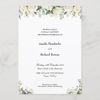 Romantic Florals Wedding Invitation