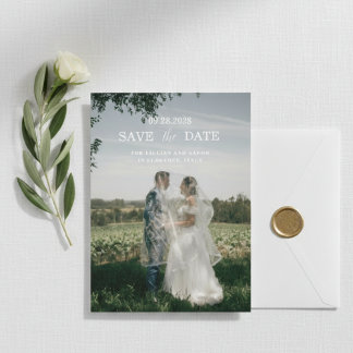 Romantic Florence Italy Destination Wedding   Invitation