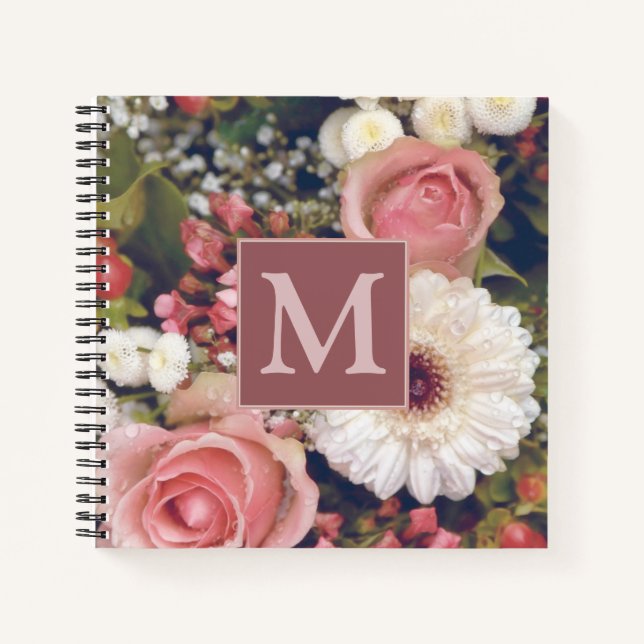 Romantic Flower Bouquet Notebook (Front)