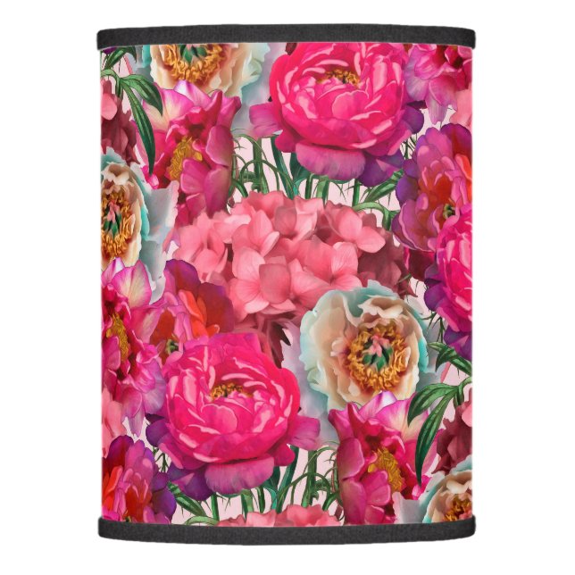 Romantic flower garden lamp shade (Front)