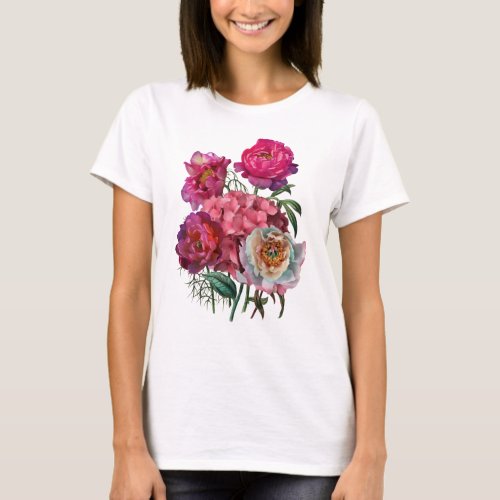 Romantic flower garden T_Shirt