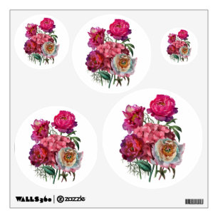 Romantic flower garden wall decal