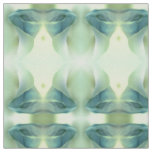 Romantic Flower in Blue Tones Pattern Fabric