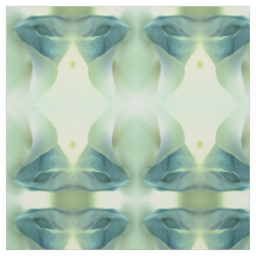 Romantic Flower in Blue Tones Pattern Fabric