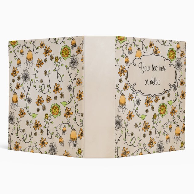 Romantic flower pattern binder (Background)