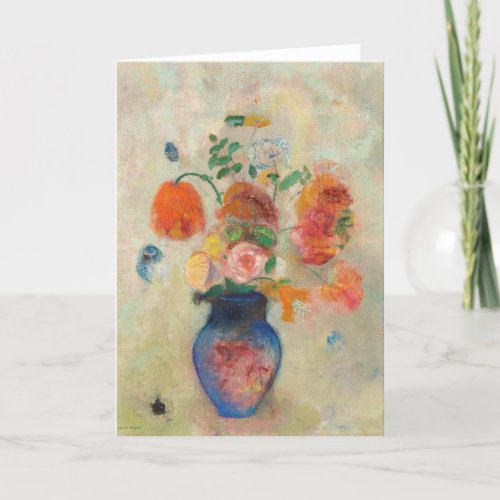 Romantic Flower Vase _ Odilon Redon Card