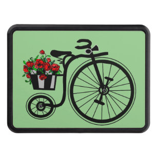 Romantic Flowers Bike Hitch Cover