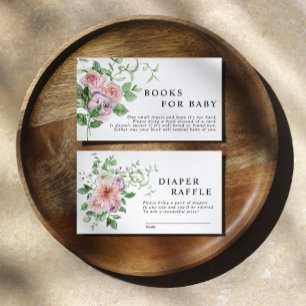 Romantic Flowers Book for Baby Enclosure Card