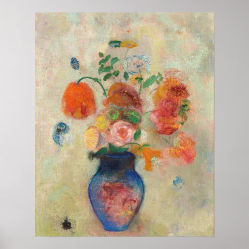 Romantic Flowers Bouquet _ Odilon Redon Poster