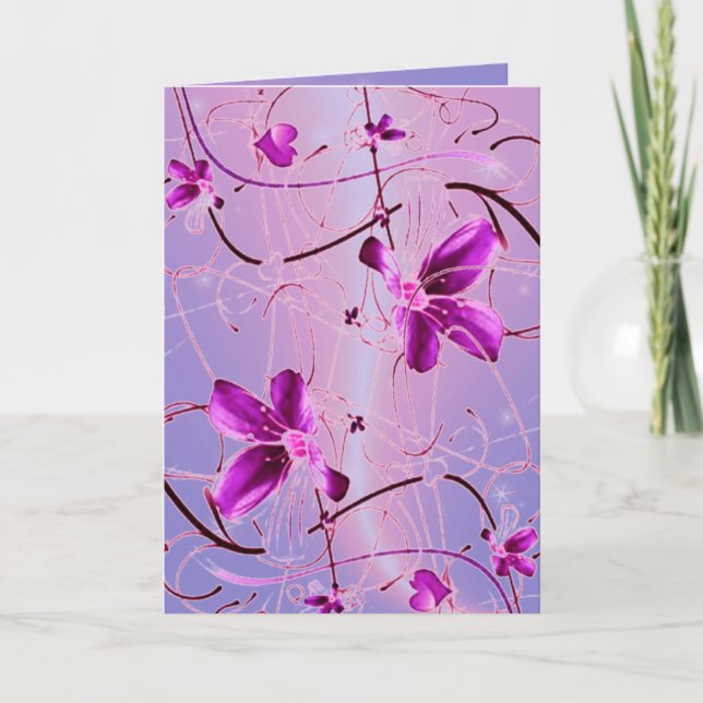 Romantic Flowers Card (Front)