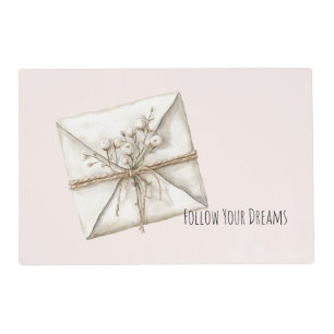 Romantic Flowers Envelope Dreams Placemat