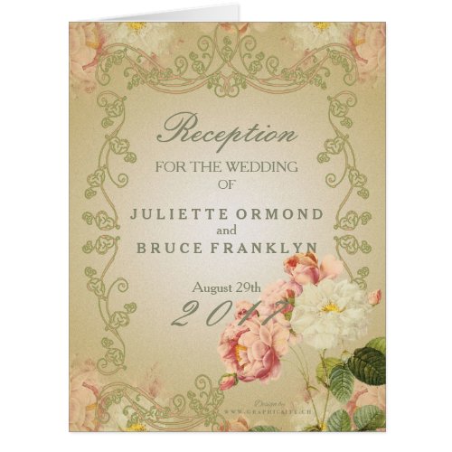 Romantic Flowers _ Invitation Card