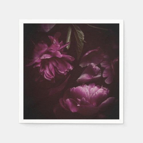 romantic flowers napkins