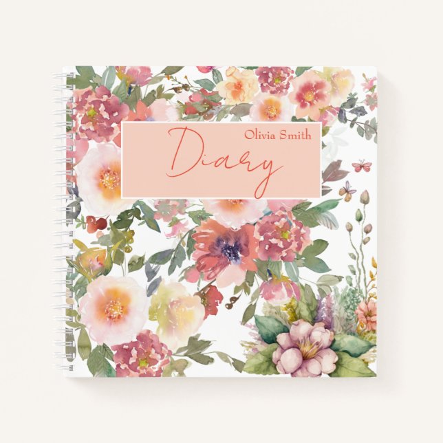 Romantic Flowers Notebook (Front)